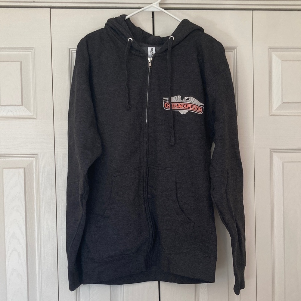 Charcoal Grey Chris Stapleton Zip-Up Hoodie